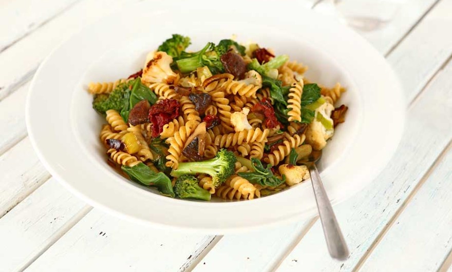 Vegetables with pasta