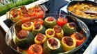 Stuffed vegetables, colorful and healthy