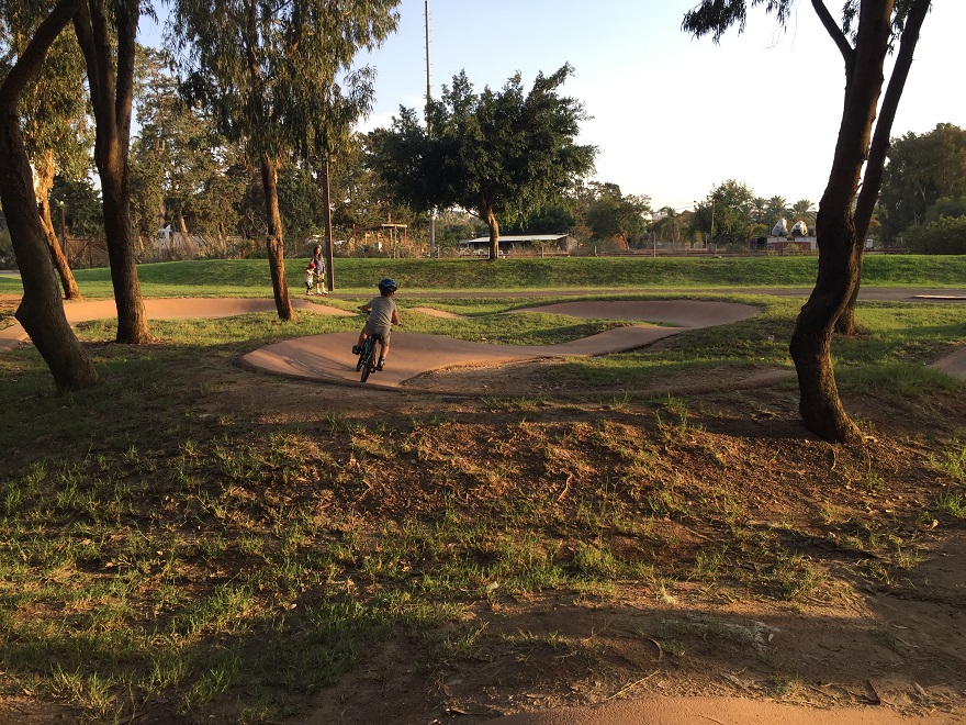 רכיבה על אופניים בפארק